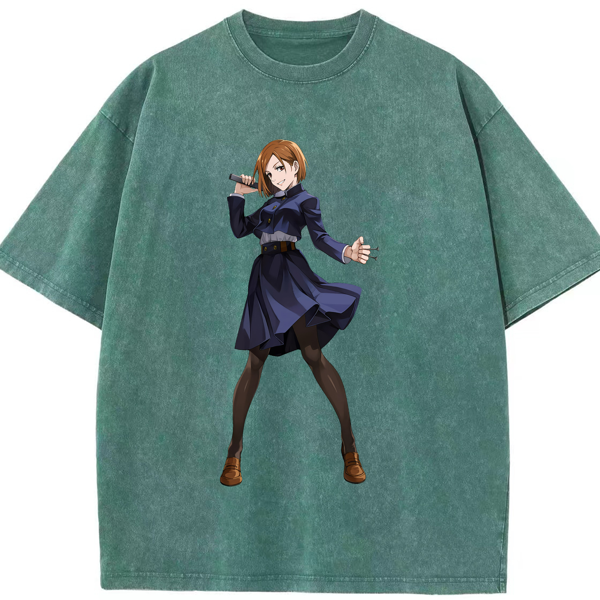 （画像用） 呪術廻戦 Jujutsu Kaisen 綿100% ヴィンテージ風 半袖Tシャツ（フロントプリント）